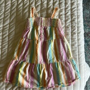 Girls pull on stripe dress